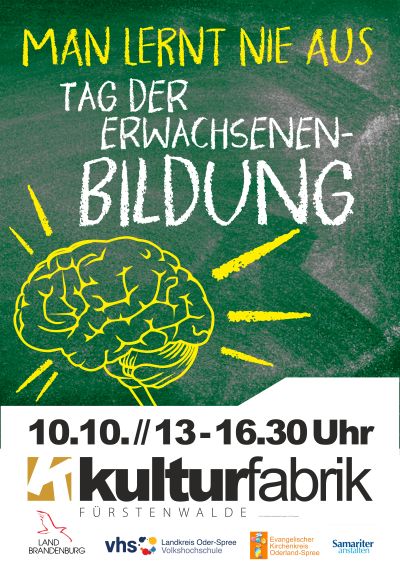 Plakat Tag der Erwachsenenbildung am 10. Oktober 2026